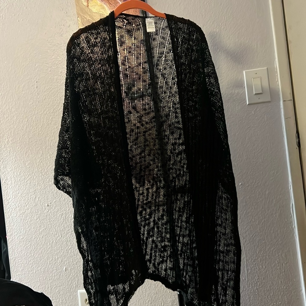 Black knit wrap, shrug